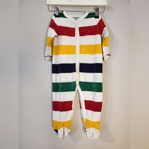 🍭 3/$21 HBC Stripes Velour Sleeper